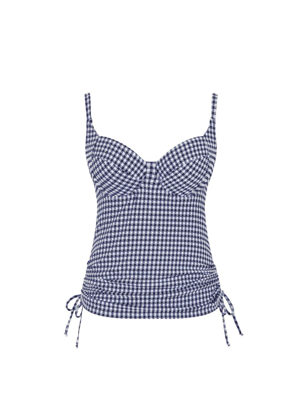 Panache Swimwear - Tankini Panache Gingham Renee Balcony Tankini Navy Gingham