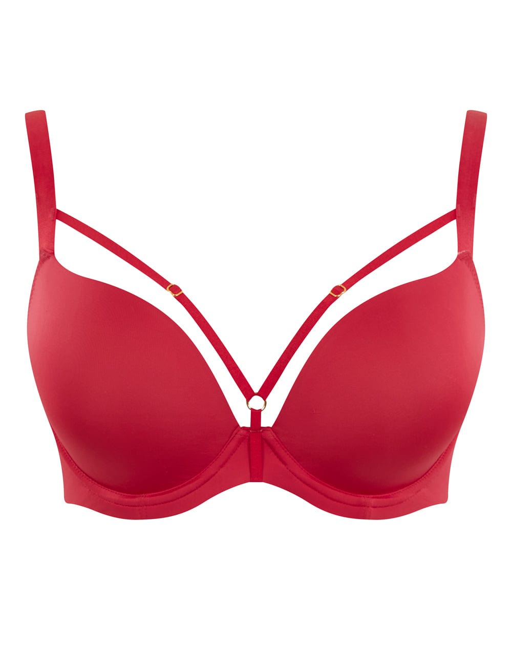 Panache T-Shirt Bra - Moulded Panache Faith Amour Plunge Bra Scarlet