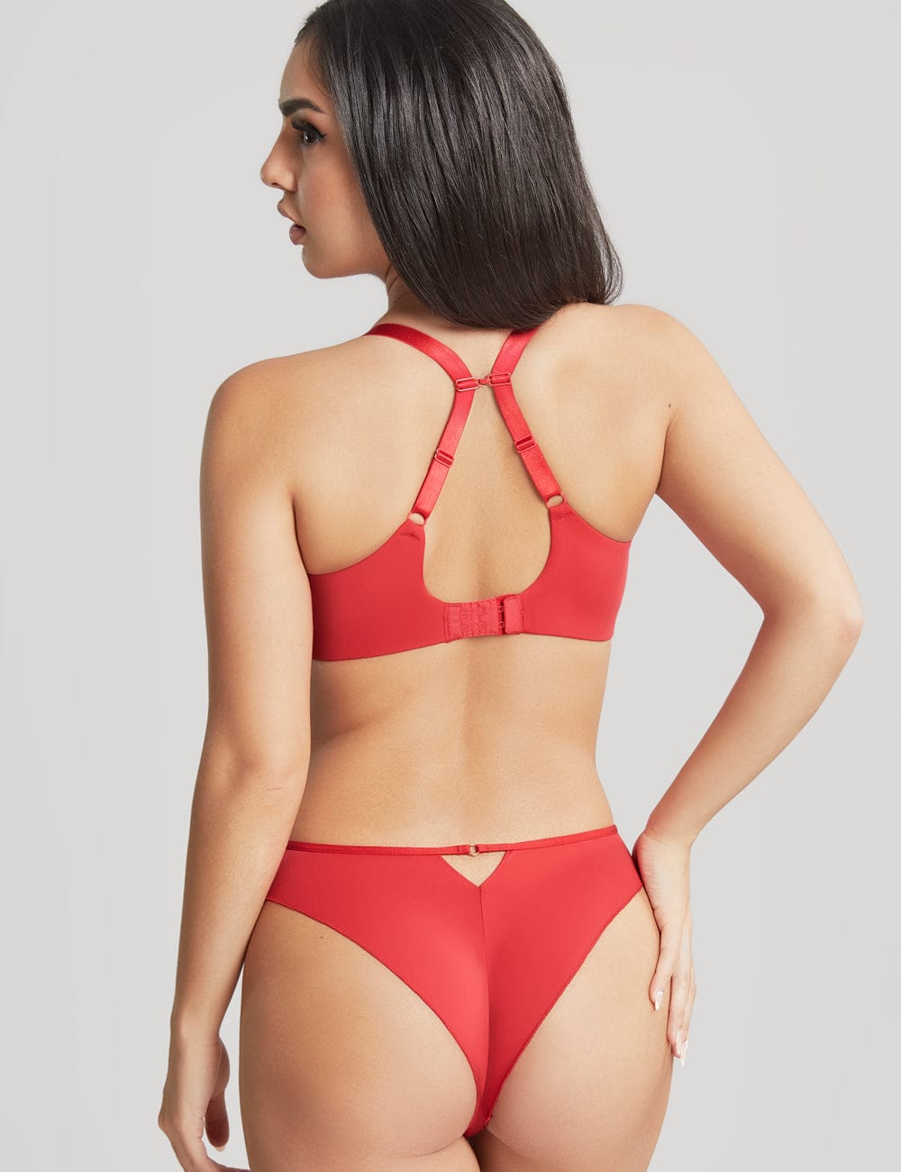 Panache T-Shirt Bra - Moulded Panache Faith Amour Plunge Bra Scarlet