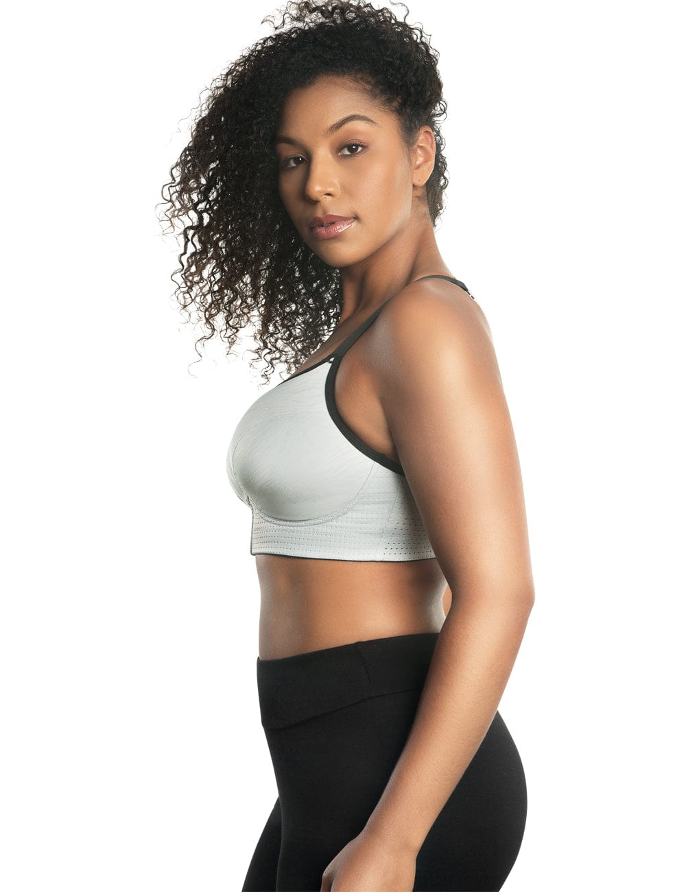 Women Sports Bras Tights Crop Top Yoga Vest Front Zipper Plus Size