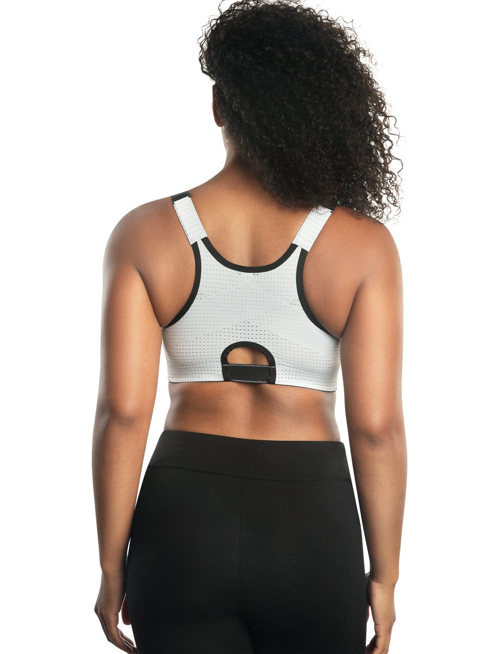 Parfait Women's Wave Wire-free Zip Front Sports Bra - Black - 36d : Target