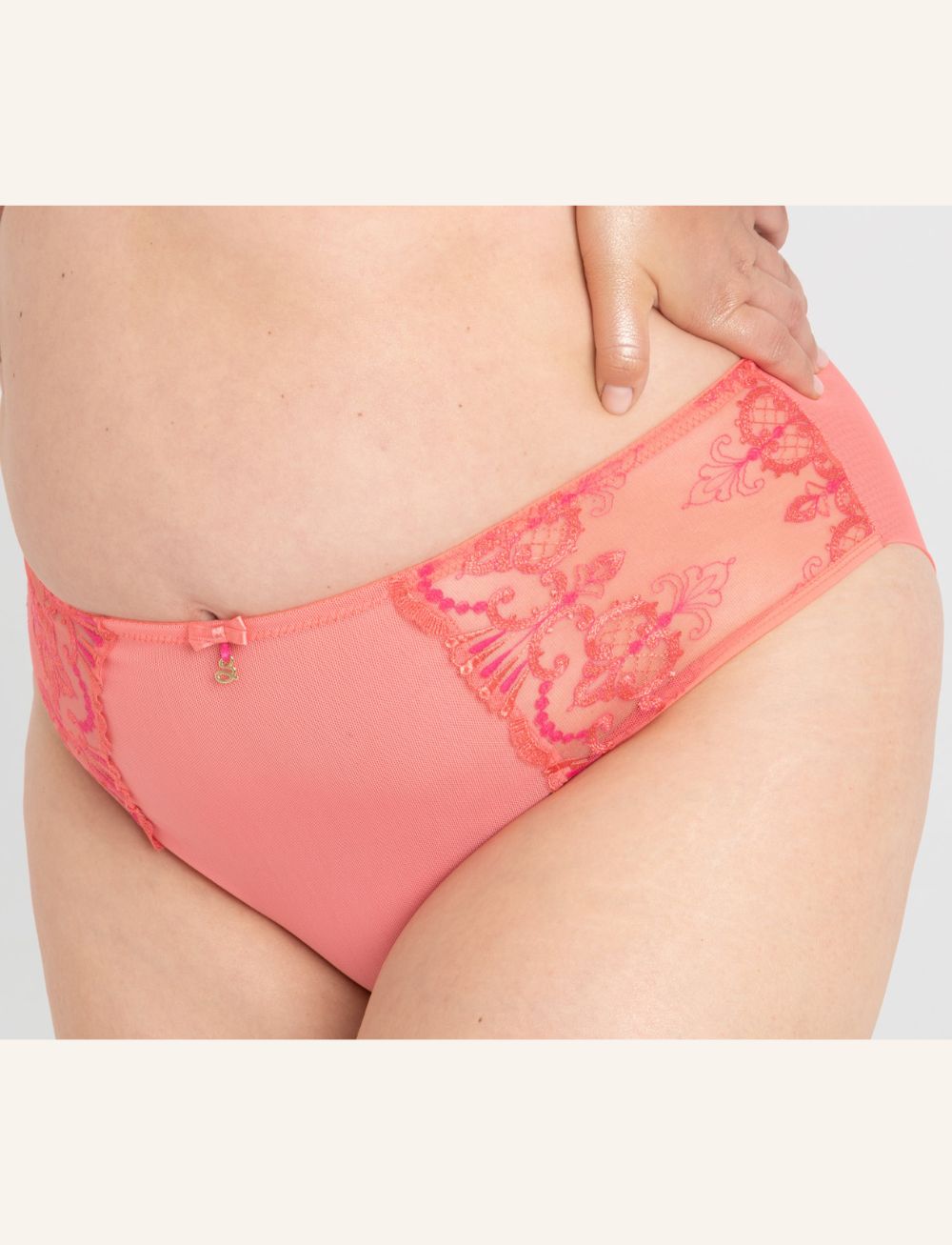 Samanta Perla Midi Brief Coral