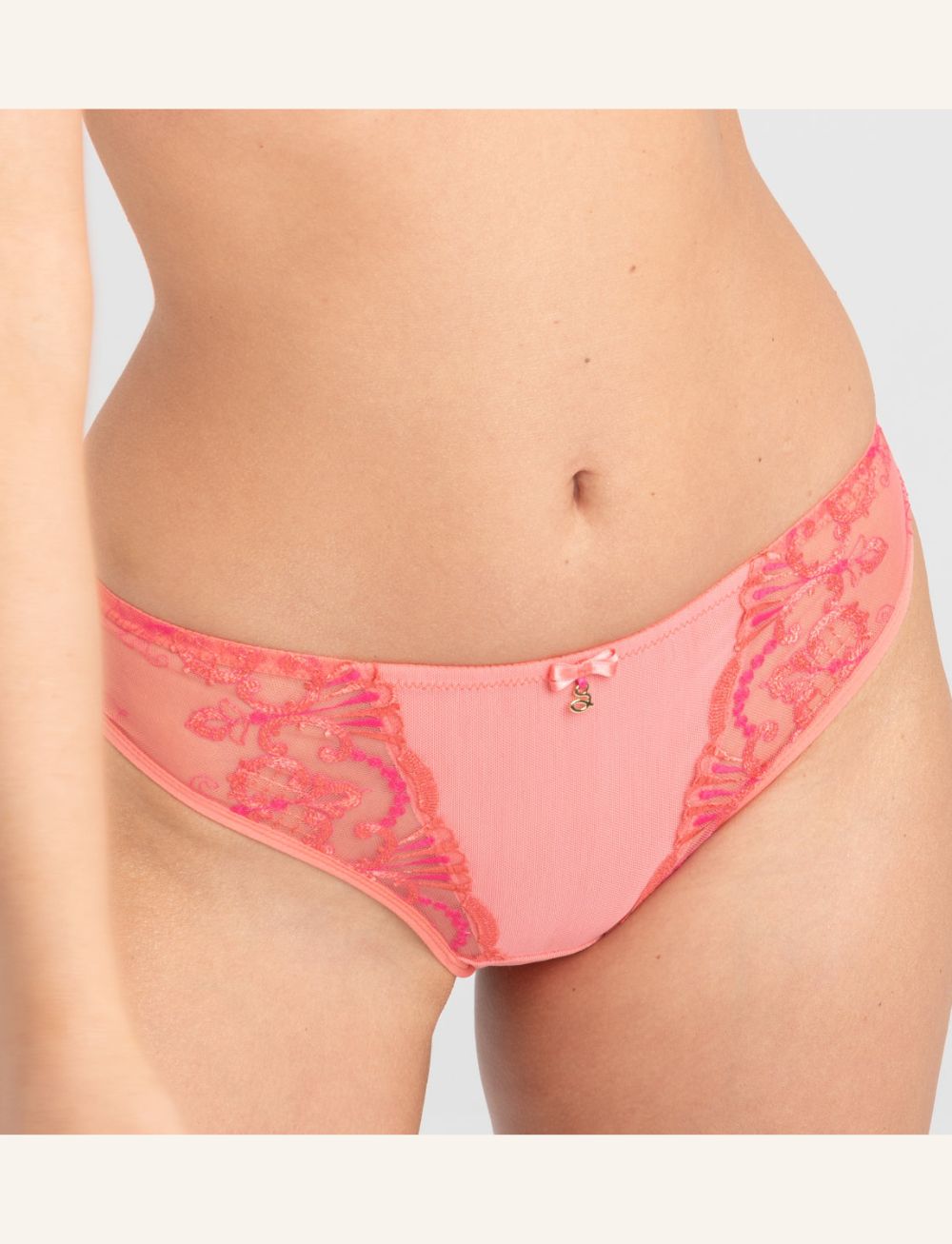 Samanta Perla Brazilian Brief Coral