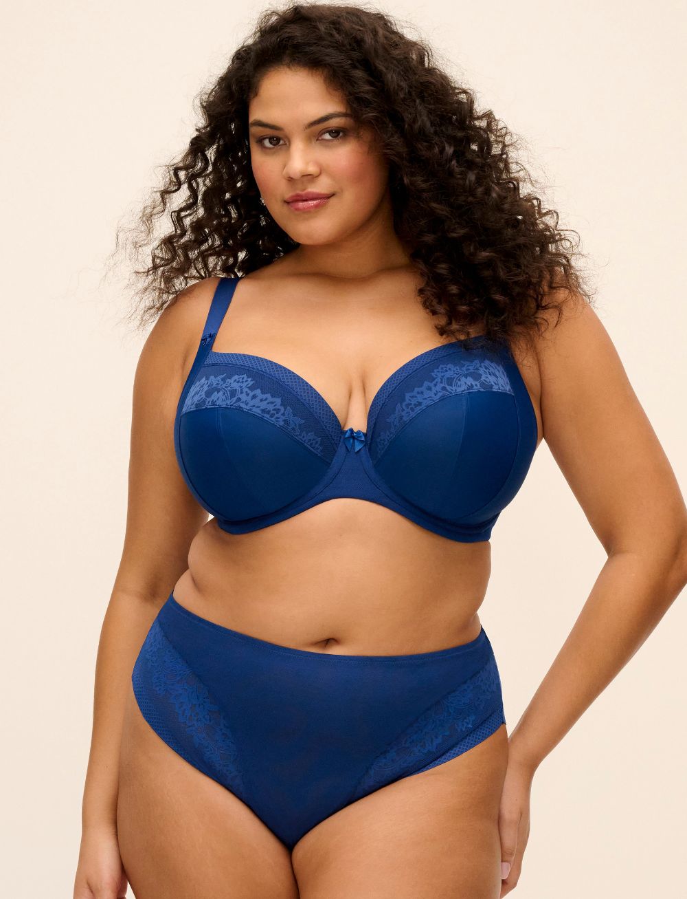 Elomi Nerina UW Stretch Plunge Bra French Navy