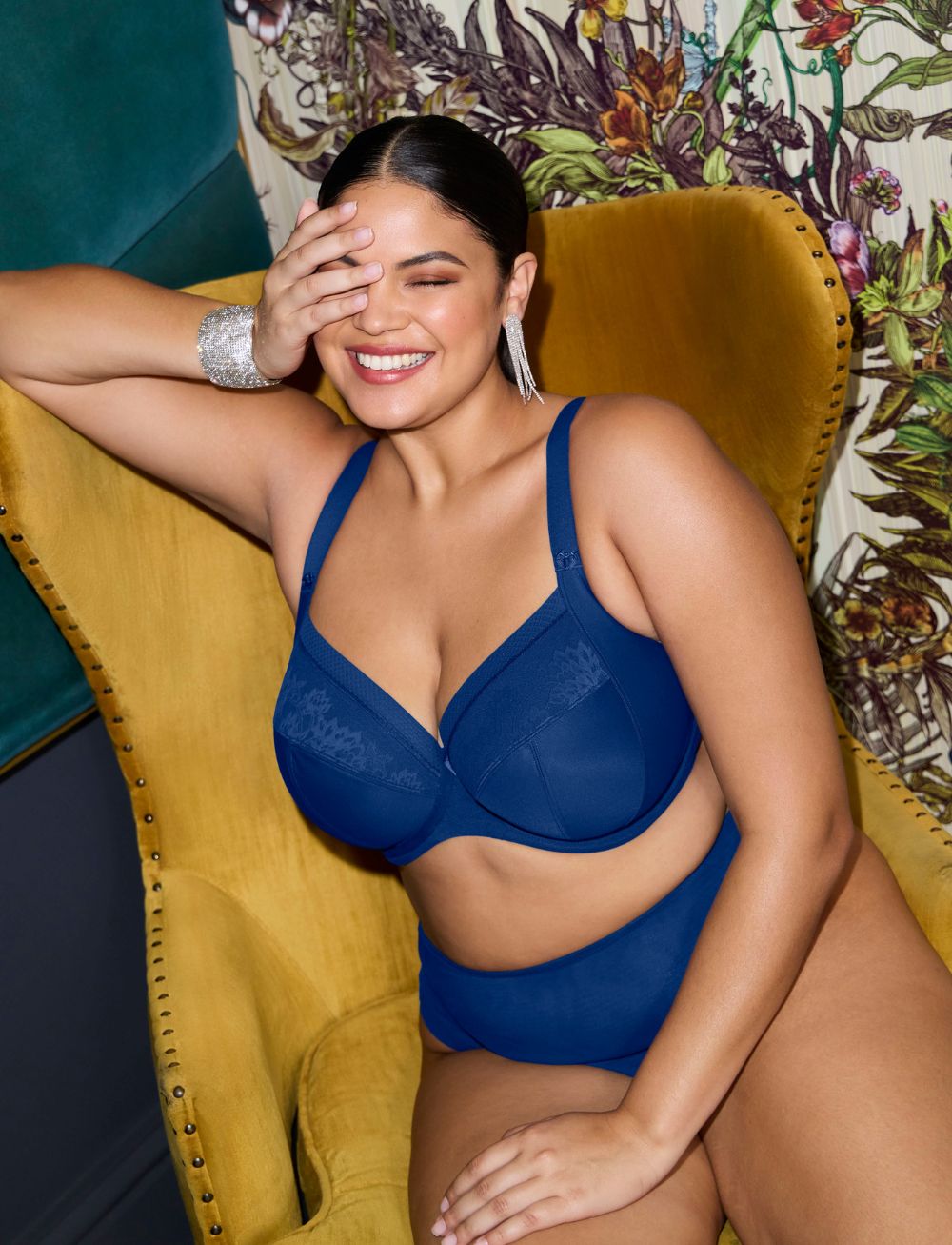 Elomi Nerina UW Stretch Plunge Bra French Navy