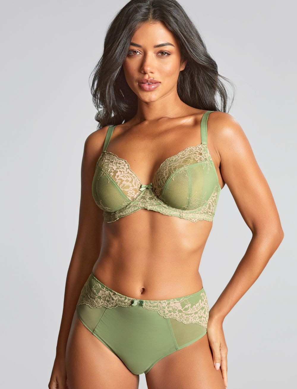 Panache Ana Plunge Bra Sage Sand