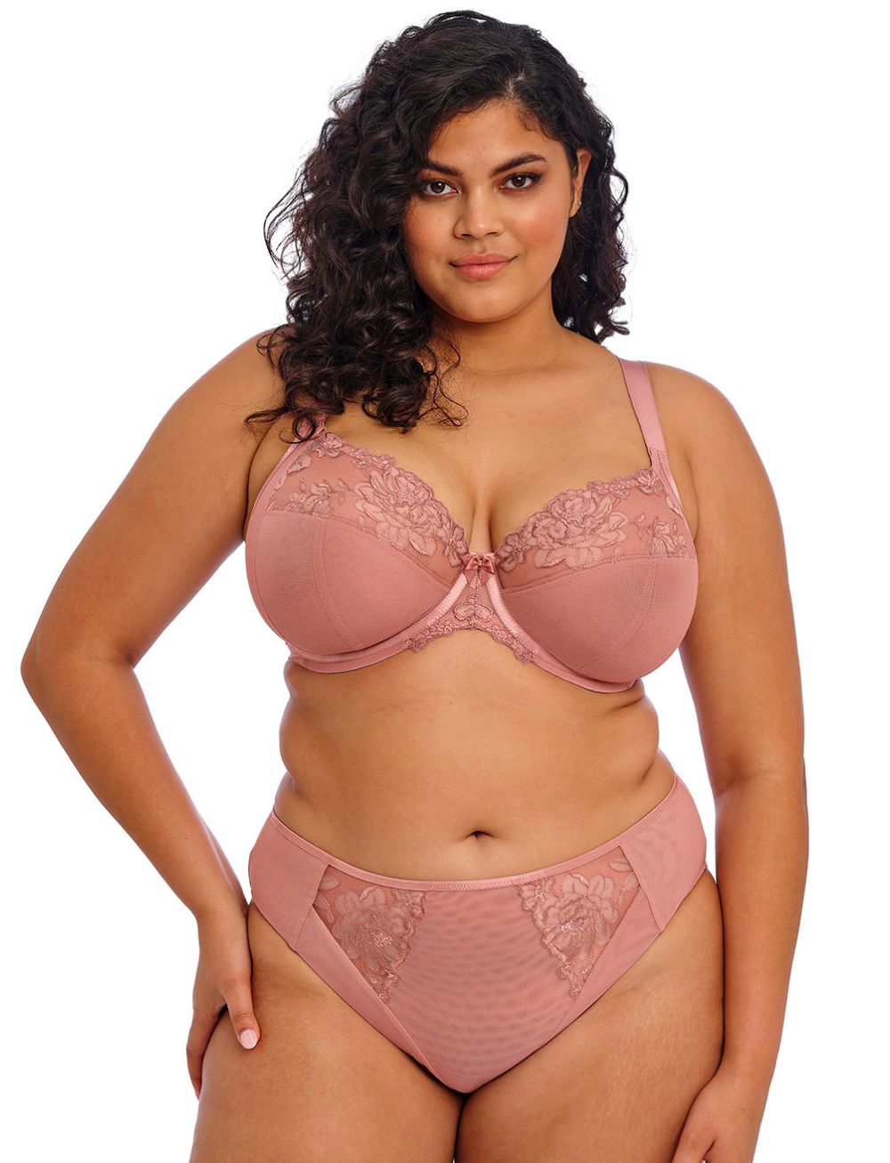 Elomi Teagan UW Plunge Bra Ash Rose