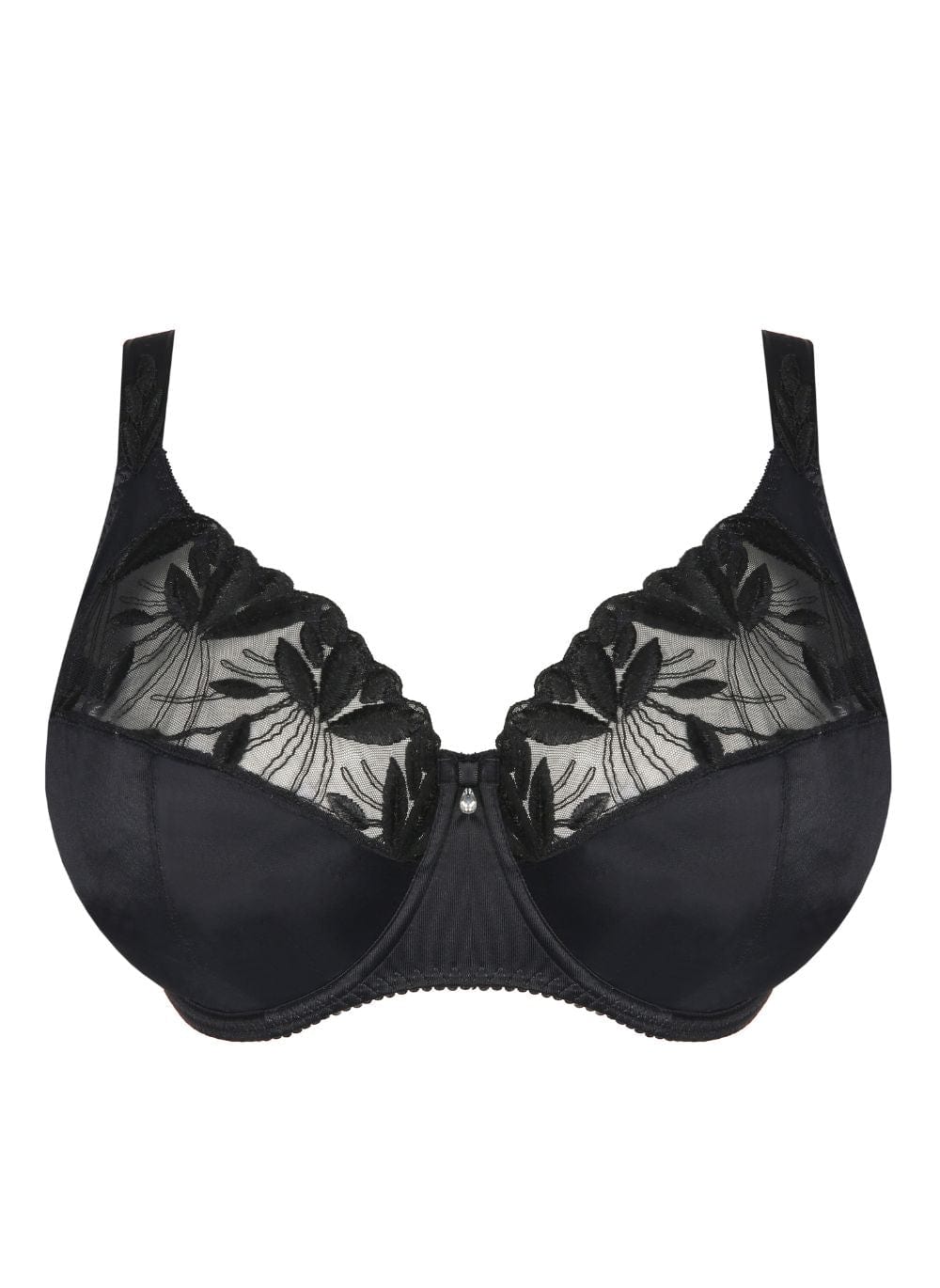 Prima Donna Lingerie - Non-Moulded Prima Donna Orlando Plain Full Cup Bra Charcoal