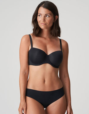 Prima Donna T-Shirt Bra - Moulded Prima Donna Figuras Padded Balcony Bra Charcoal