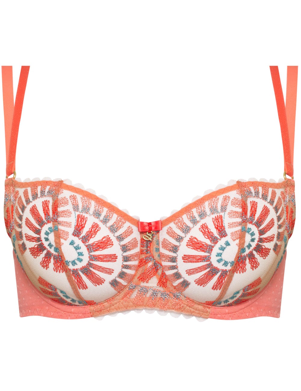 Samanta Bra - Basics Samanta Nova Soft Half Cup Bra Coral