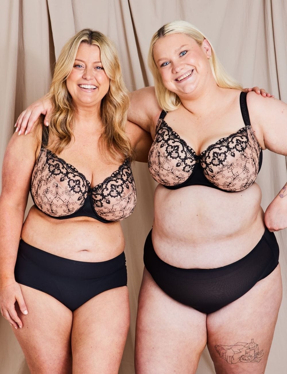 Samanta Bra - Luxe Samanta Perla Soft Full Cup Bra Black