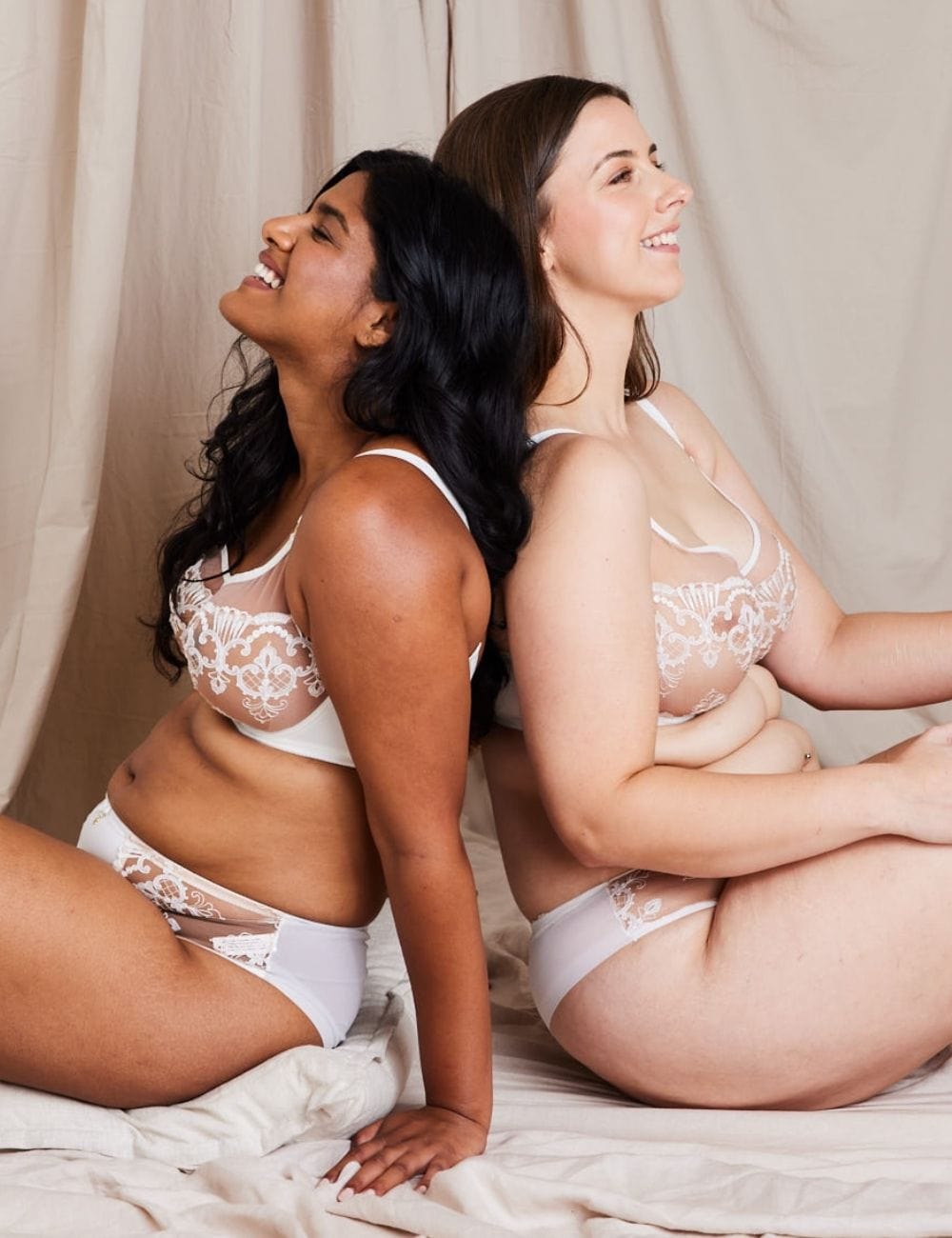 Samanta Bra - Luxe Samanta Perla Soft High Apex Bra Ivory