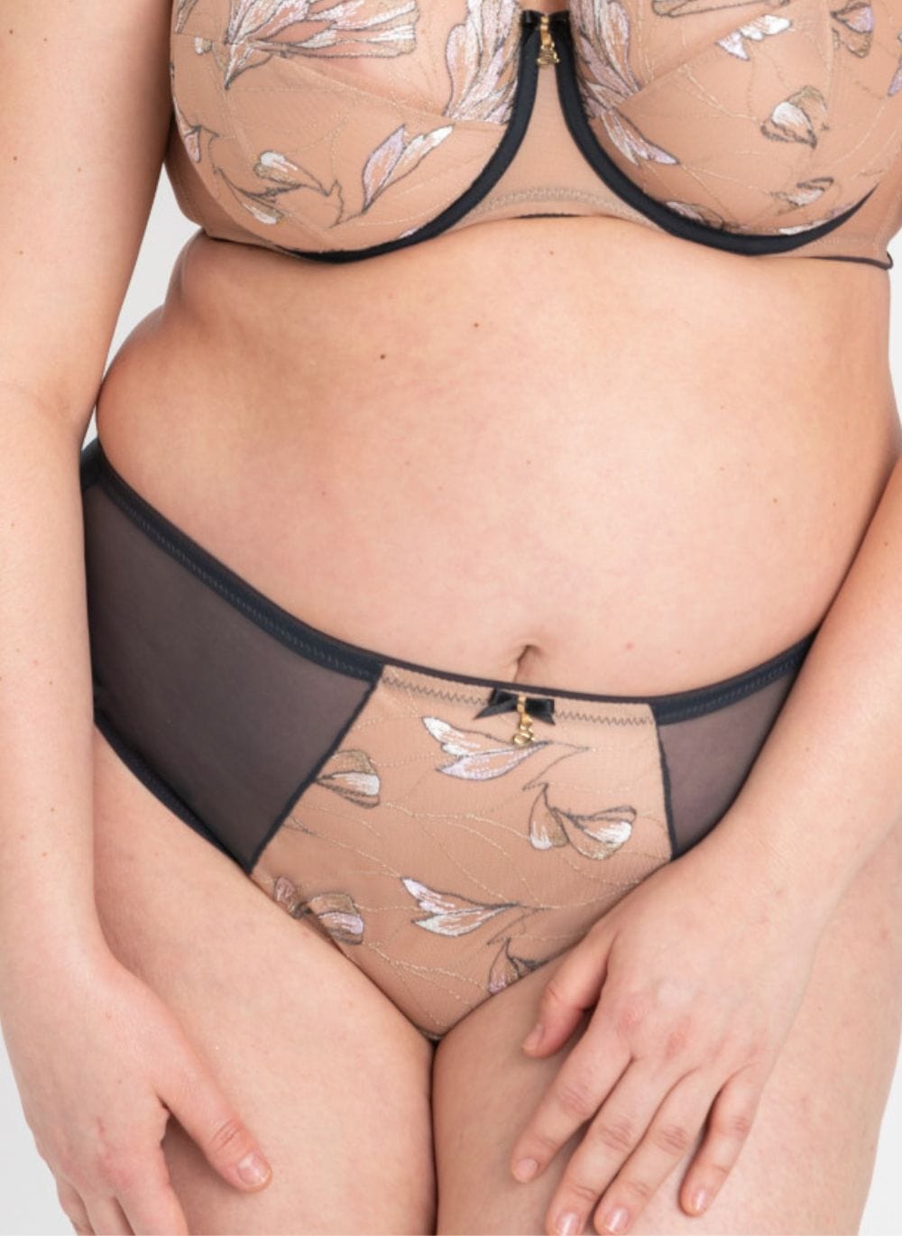 Samanta Lingerie - Bottom - Brief Samanta Eteri Midi Brief Anthracite