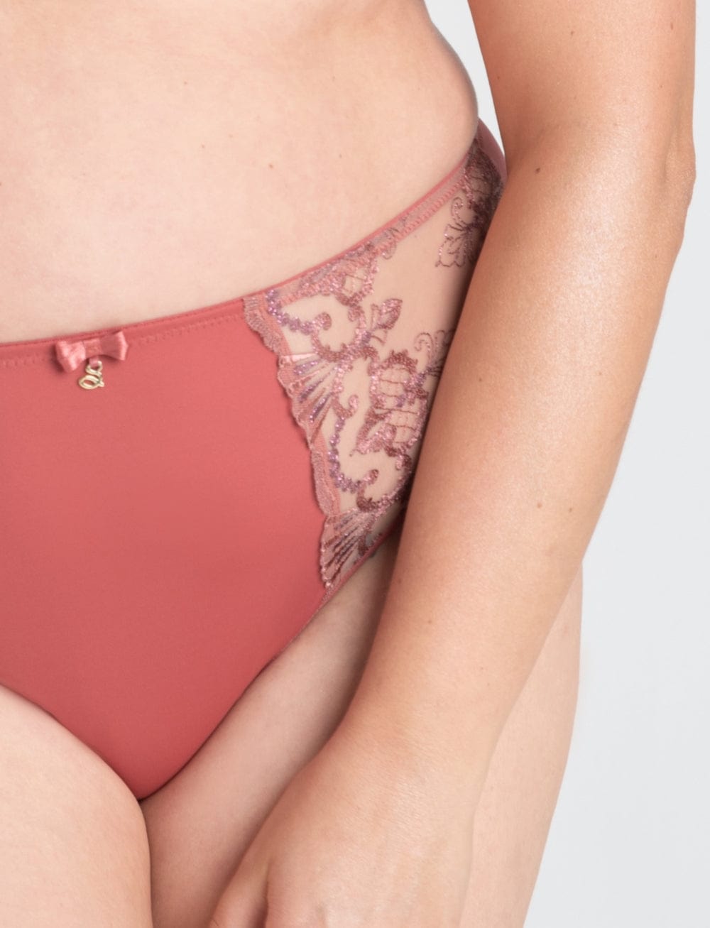 Samanta Lingerie - Bottom - Brief Samanta Perla Midi Brief Rosy