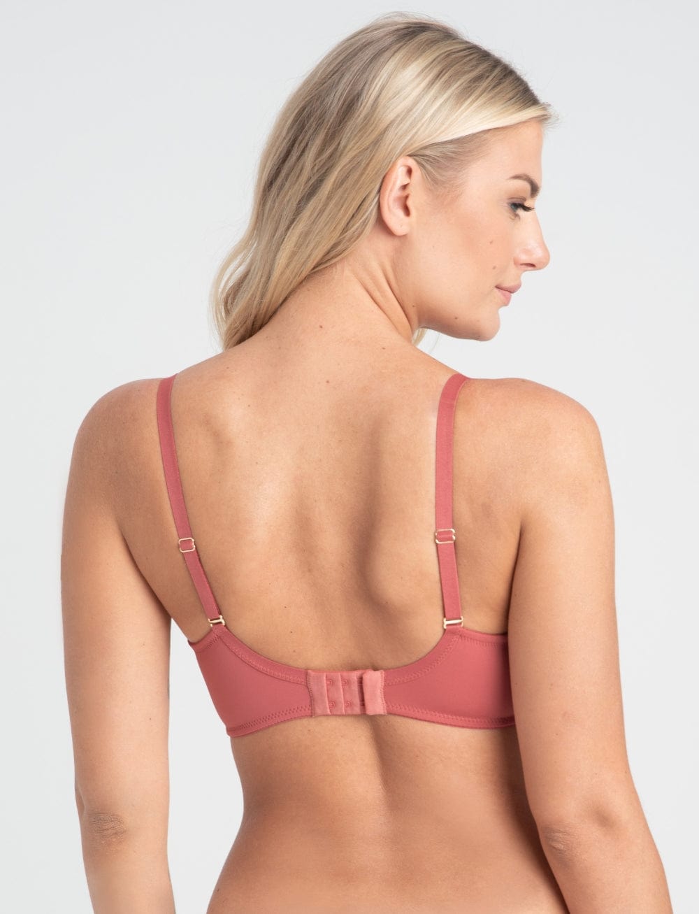 Samanta Lingerie - Non-Moulded Samanta Perla Soft High Apex Bra Rosy