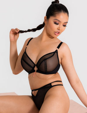 Scantilly Bra - Basics Scantilly Unchained Plunge Bra Black