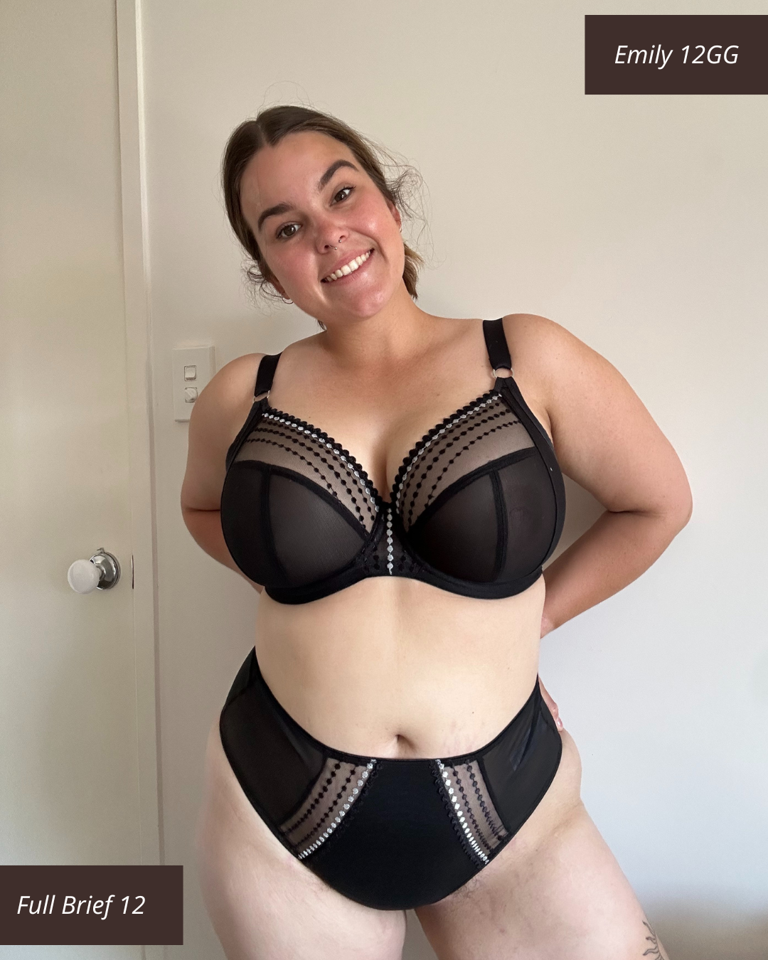 sg-10-12 Elomi Matilda Plunge Bra Blk