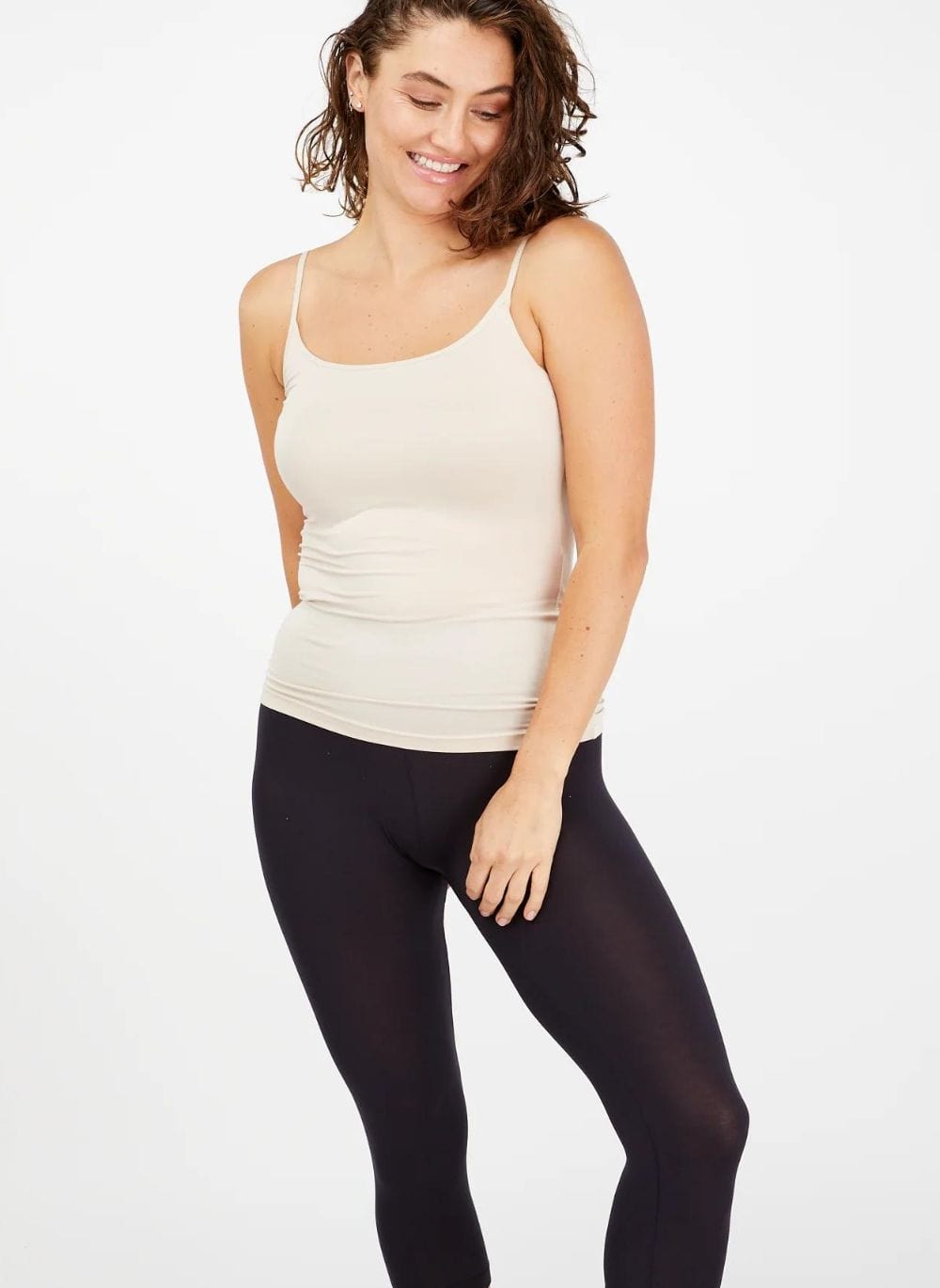 Tani Clothing - Basics - Top Tani String Singlet Nude