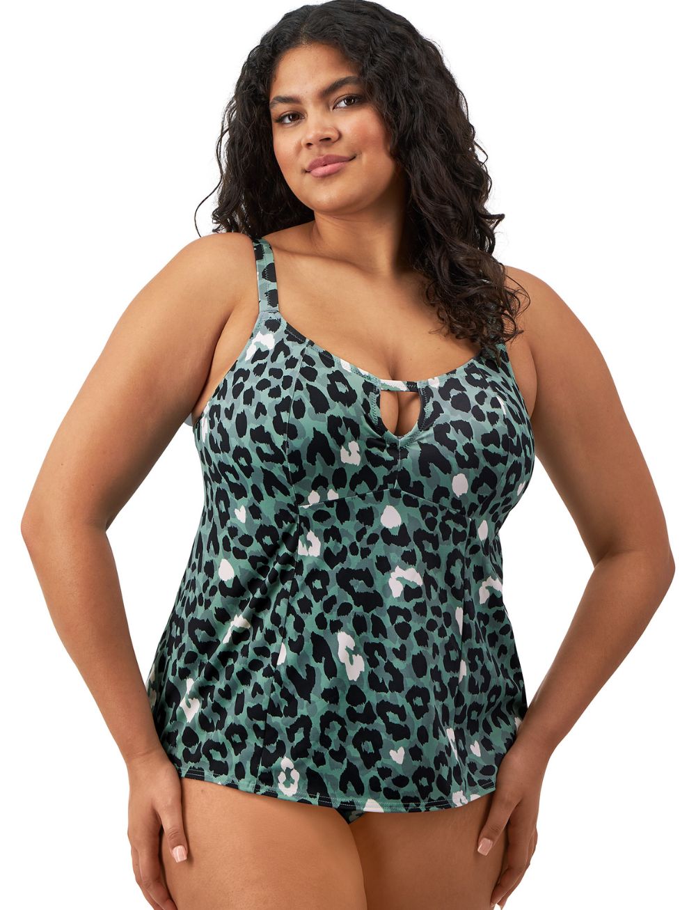 Elomi Jungle Bay Non Wired Moulded Tankini Top Olive