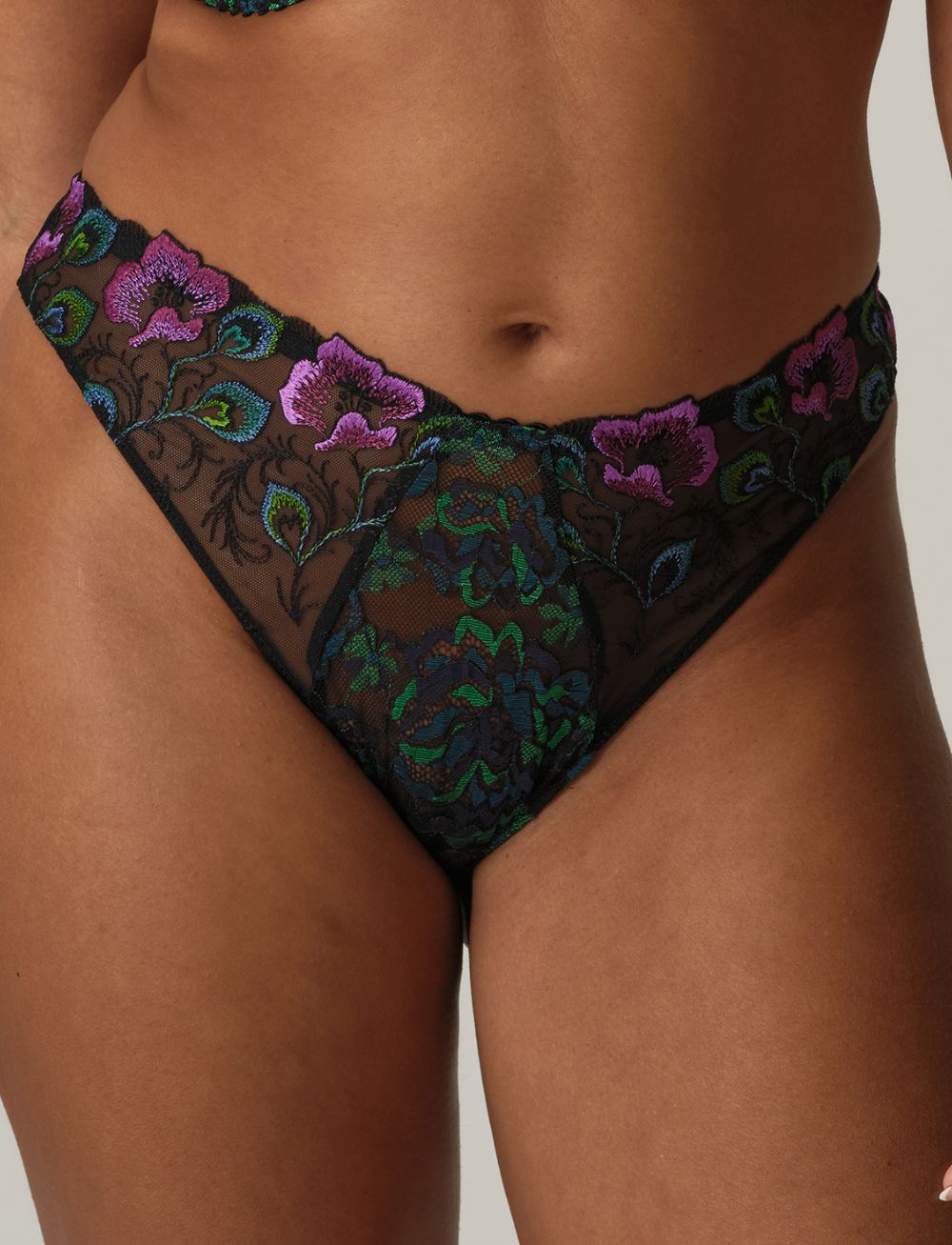 Primadonna San Angel Thong Peacock Feather
