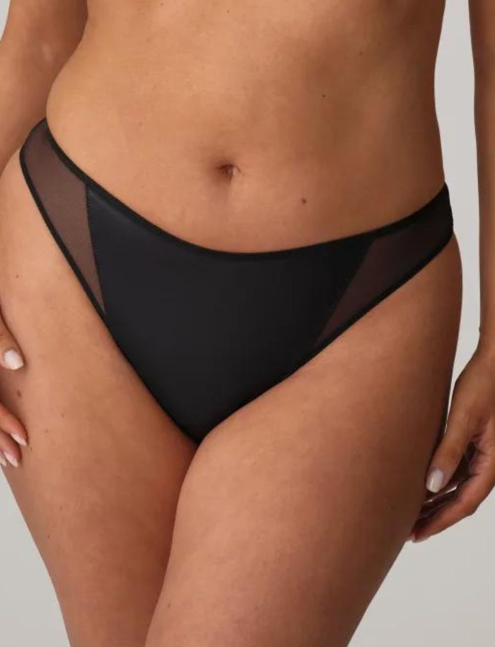 Primadonna Twist Zipolite Thong Black
