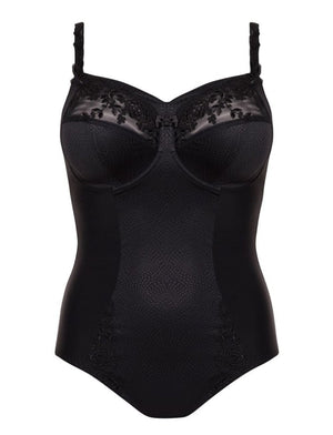 Ulla Body Ulla Ella Underwired Bodysuit with Panel Black