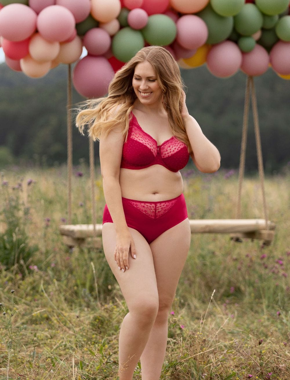 Ulla Lingerie - Non-Moulded Ulla Josy Underwire Bra Cherry